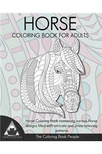 Horse Coloring Book for Adults