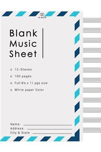 Blank Music Sheets