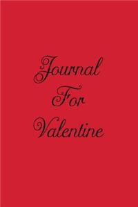 Journal For Valentine