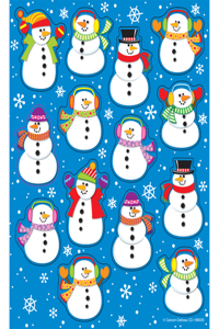 Snowmen Shape Stickers