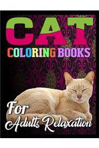 cat coloring books for adults relaxation
