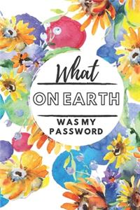 What On Earth Was My Password