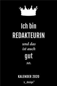 Kalender 2020 für Redakteure / Redakteur / Redakteurin