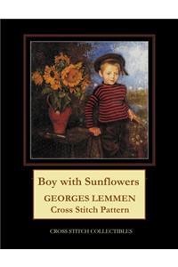 Boy with Sunflowers