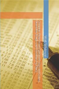 Complete Prose Works Specimen Days and Collect, November Boughs and Goodbye My Fancy