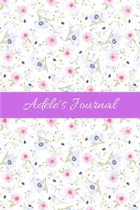 Adele's Journal: Cute Personalized Name Notebook for Girls & Women - Blank Lined Gift Journal/Diary for Writing & Note Taking