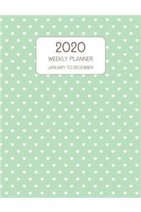 2020 Weekly Planner January to December