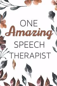 One Amazing Speech Therapist/ Journal