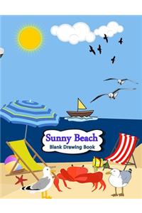 Sunny Beach Blank Drawing Book