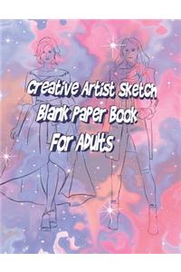 Creative Artist Sketch Blank Paper Book For Adults