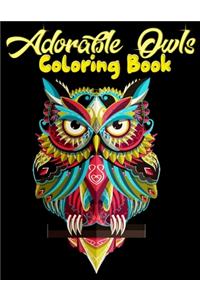 Adorable Owls Coloring Book