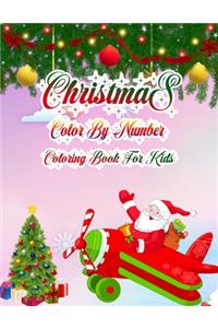 Christmas Color By Number Coloring Book For Kids