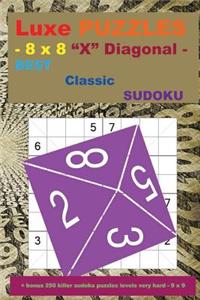 Luxe Puzzles - 8 X 8 X Diagonal - Best Classic Sudoku