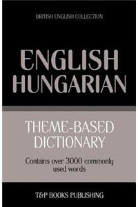 Theme-based dictionary British English-Hungarian - 3000 words