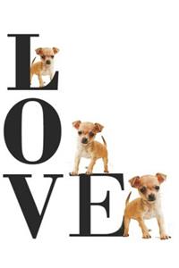 Love: Puppies,2019 Weekly Planner Weekly Planner /Engagement Book. This 12 Month Diary Contains a Week Per Page Including Weekly To-Do Lists Plus 2019 Personal Goals, Pages for Your Own Notes, Inspirational Quotes, Contacts Lists and a Calendar