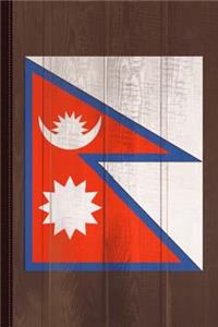 Nepal Flag Journal Notebook