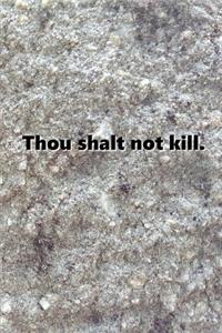 2019 Weekly Planner Religious Theme 5th Commandment Traditional Stone