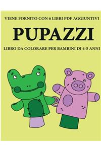 Libro da colorare per bambini di 4-5 anni (Pupazzi)