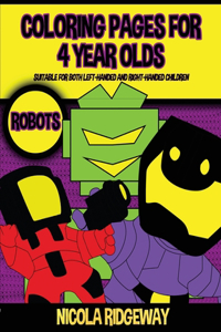 Coloring Pages for 4 Year Olds (Robots)