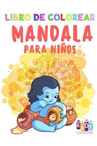 Libro para colorear Mandala para niños pequeños Fácil mandalas