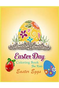 Easter Day Easter Eggs Coloring Book For Kids