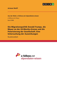 Migrationspolitik Donald Trumps, die Mauer an der US-Mexiko-Grenze und die Polarisierung der Gesellschaft. Eine Untersuchung der Auswirkungen