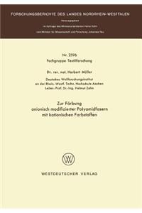 Zur Färbung anionisch modifizierter Polyamidfasern mit kationischen Farbstoffen