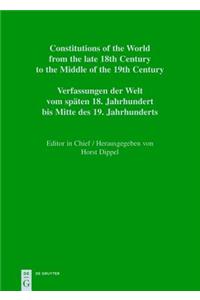 Constitutions of the World from the Late 18th Century to the Middle of the 19th Century, Vol. 11, Constitutional Documents of France, Corsica and Monaco 1789-1848