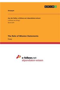 The Role of Mission Statements
