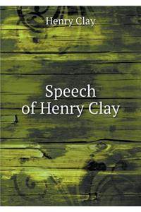 Speech of Henry Clay