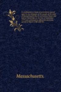 A CONSTITUTION OR FRAME OF GOVERNMENT A