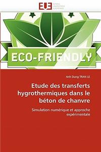 Etude Des Transferts Hygrothermiques Dans Le B�ton de Chanvre