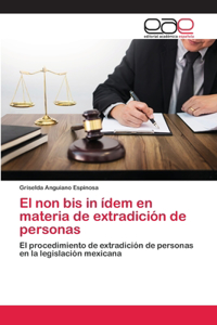 non bis in ídem en materia de extradición de personas