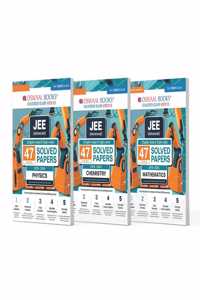 Oswaal JEE Advanced 47 Years' Solved Papers, Physics, Chemistry & Mathematics (Set of 3 Books) | For 2025 Exam