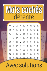 Mots cachés détente - Avec solutions