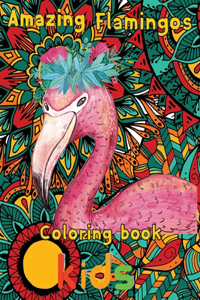 Amazing Flamingos Coloring Book kids