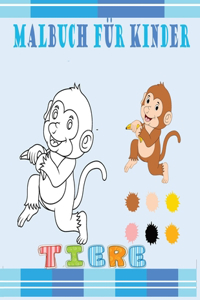 Tiere Malbuch für Kinder