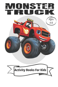 Monster Truck Activity Books For Kids Ages 4-8