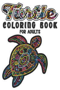Turtle Coloring Book For Adults