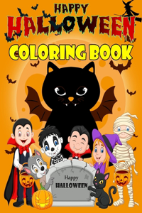 Happy Halloween Coloring Book