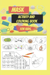 Mask activity and coloring book for kids