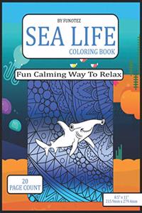 Sea Life Coloring Book