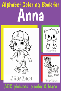 ABC Coloring Book for Anna
