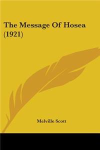 Message Of Hosea (1921)