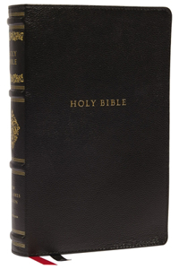 NKJV, Personal Size Reference Bible, Sovereign Collection, Leathersoft, Black, Red Letter, Thumb Indexed, Comfort Print