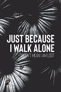 Just Because I Walk Alone Doesn't Mean I'm Lost