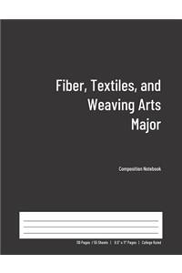 Fiber, Textiles, and Weaving Arts Major Composition Notebook