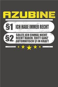 Azubine §1 Ich Habe Immer Recht §2 Sollte Ich Einmal Nicht Recht Haben, Tritt Ganz Automatisch §1 In Kraft