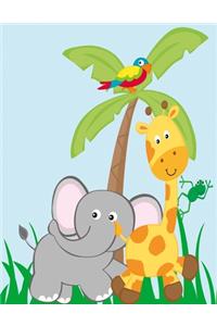 Safari Animals Jungle Animals Zoo Party Notebook