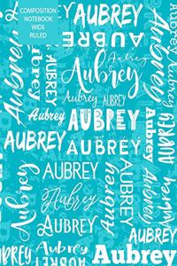 Aubrey Composition Notebook Wide Ruled